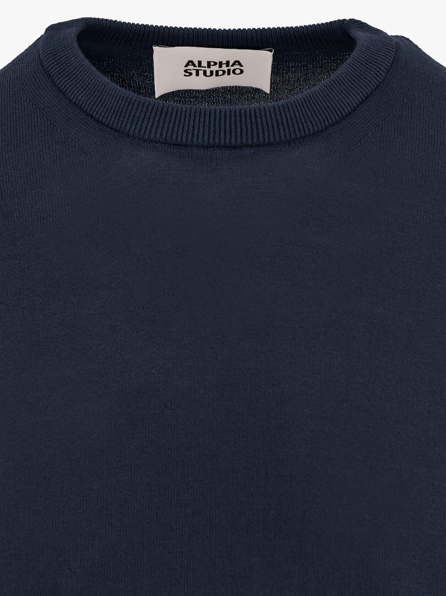ALPHA-STUDIO Cotton crepe sweater
