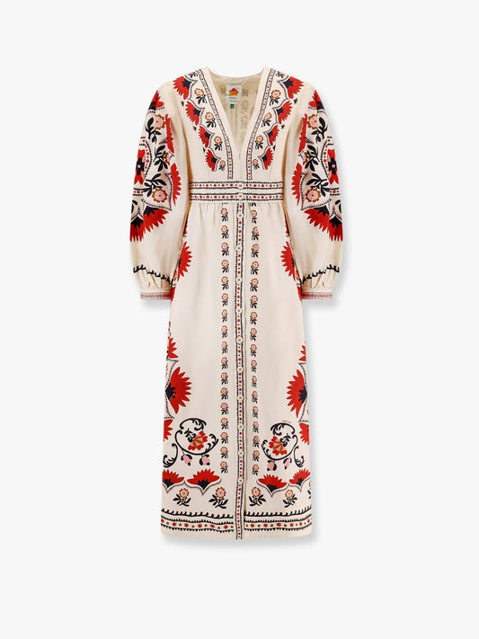 FARM RIO Cotton dress with multicolor print