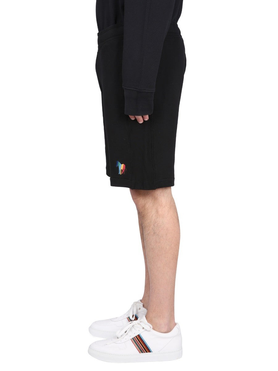 PS BY PAUL SMITH COTTON FLEECE BERMUDA SHORTS