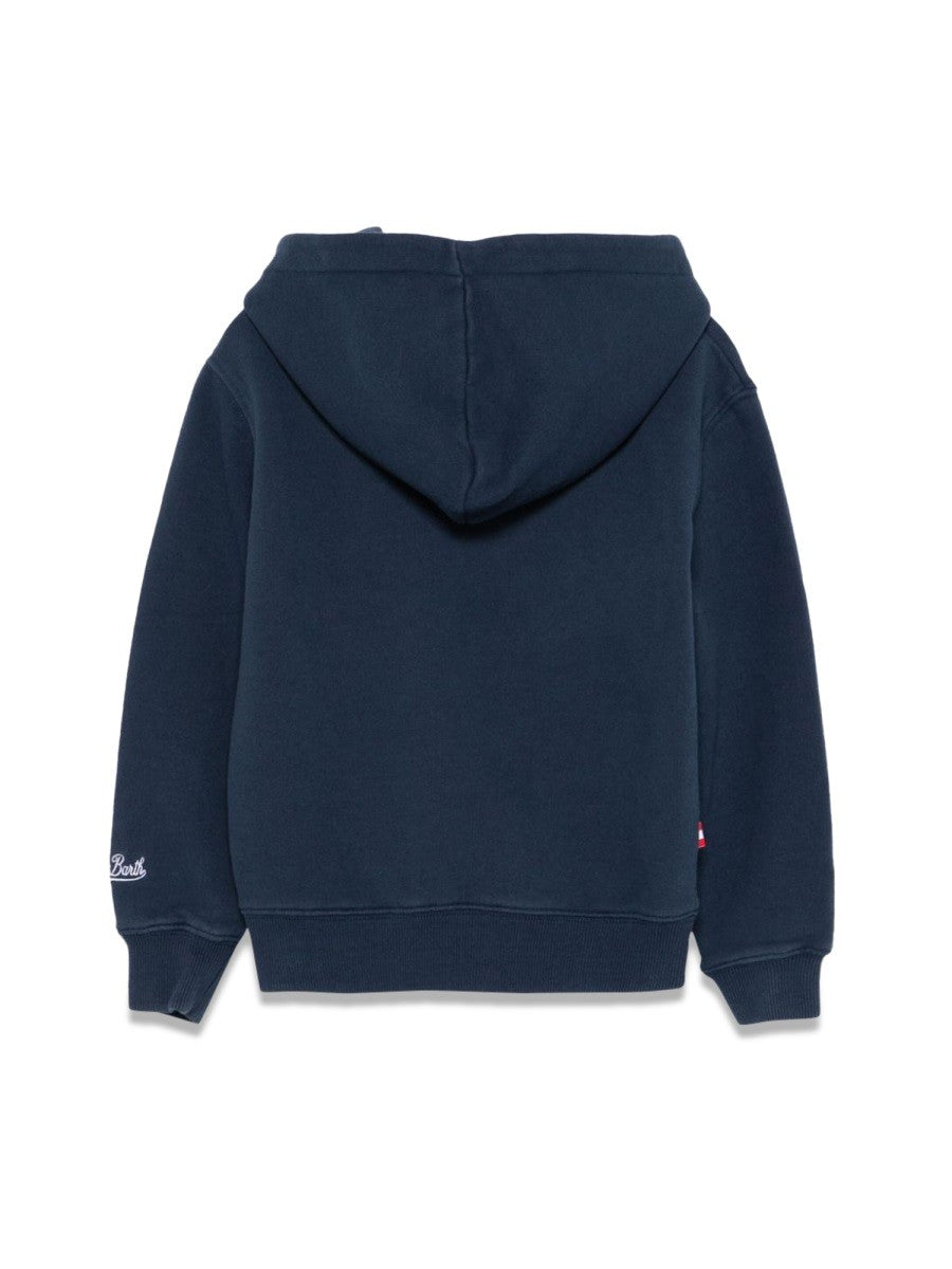 MC2 SAINT BARTH cotton fleece hoody with zipper