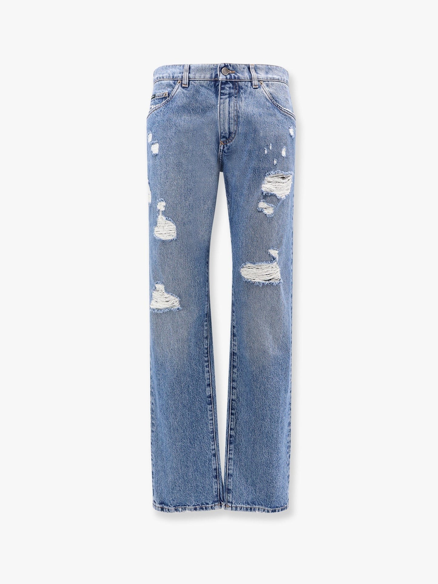 Dolce & Gabbana Cotton jeans with rippings detail