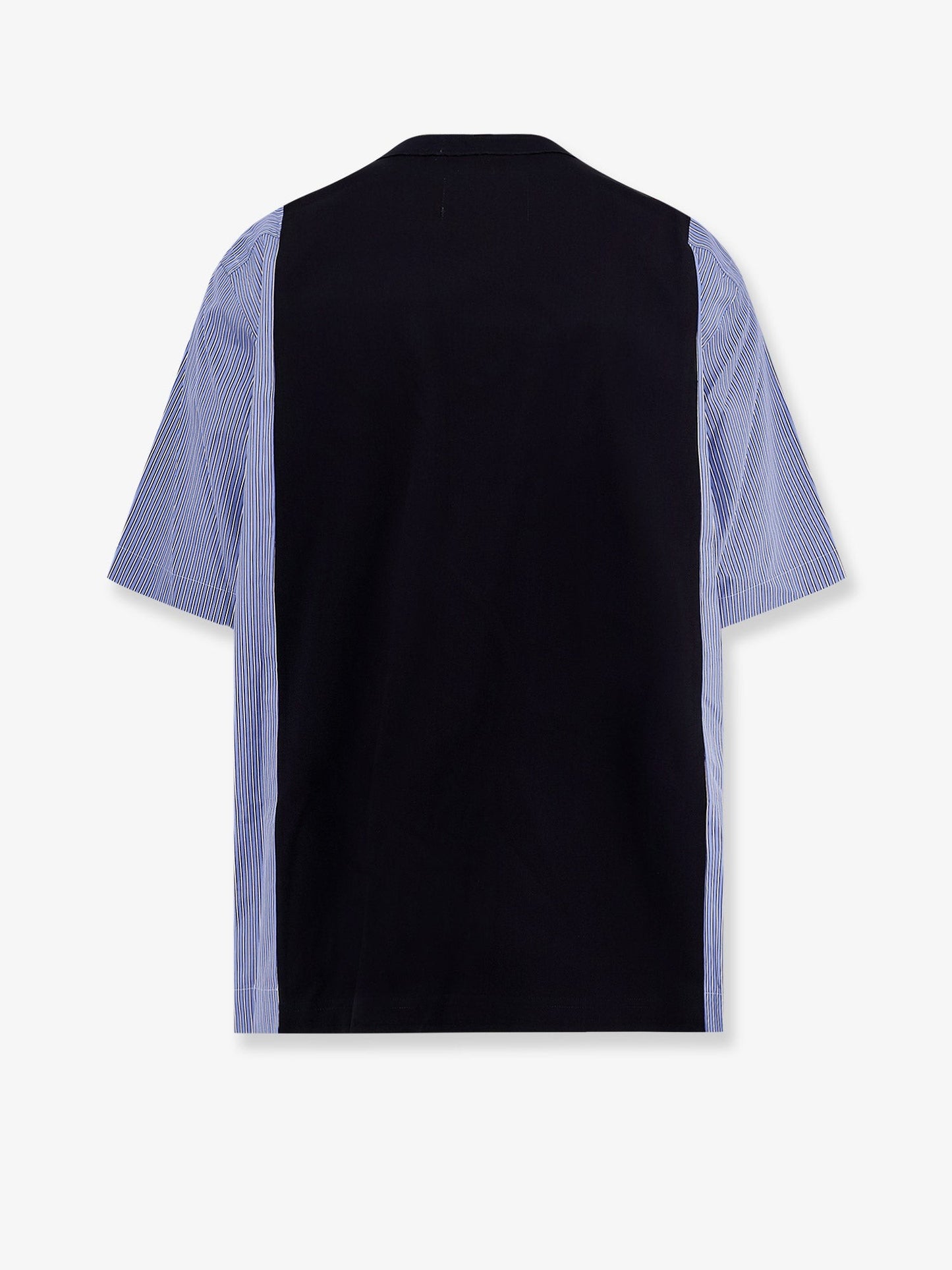 SACAI Cotton jersey T-shirt with popeline inserts