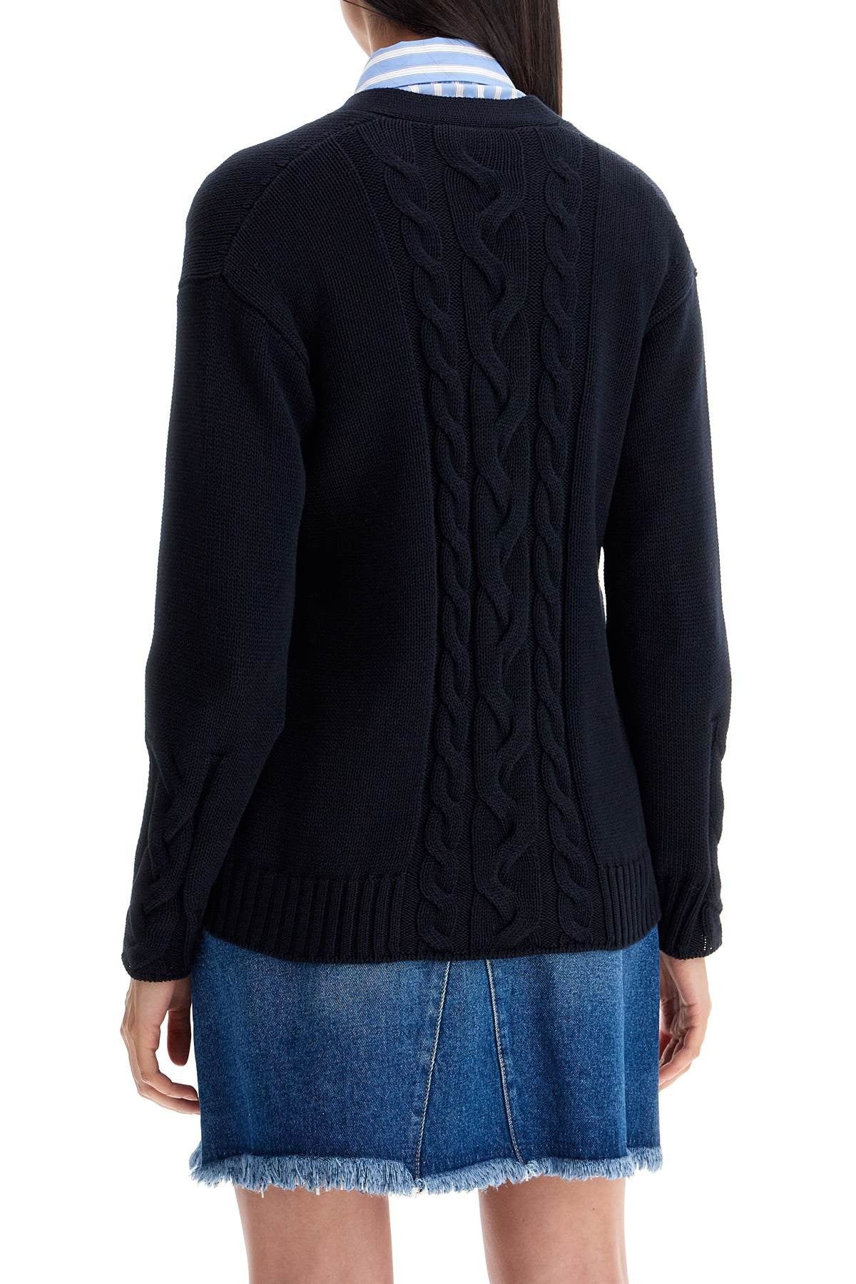 'S MAX MARA cotton knit cardigan sweater