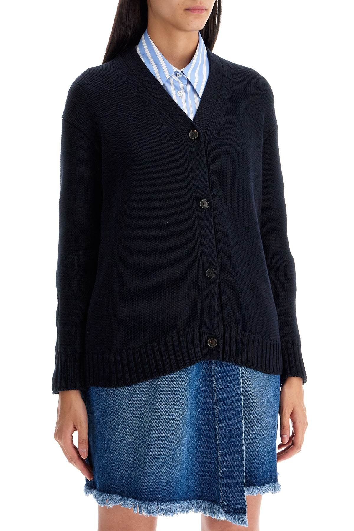 'S MAX MARA cotton knit cardigan sweater