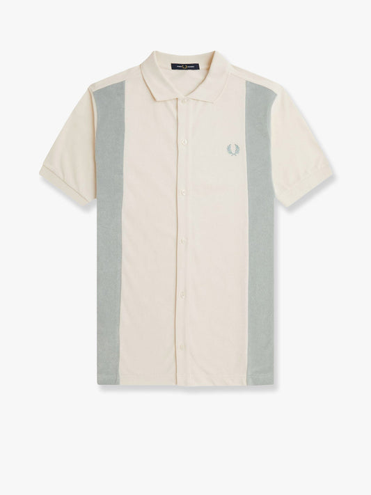 FRED PERRY Cotton piquet polo shirt with towel inserts