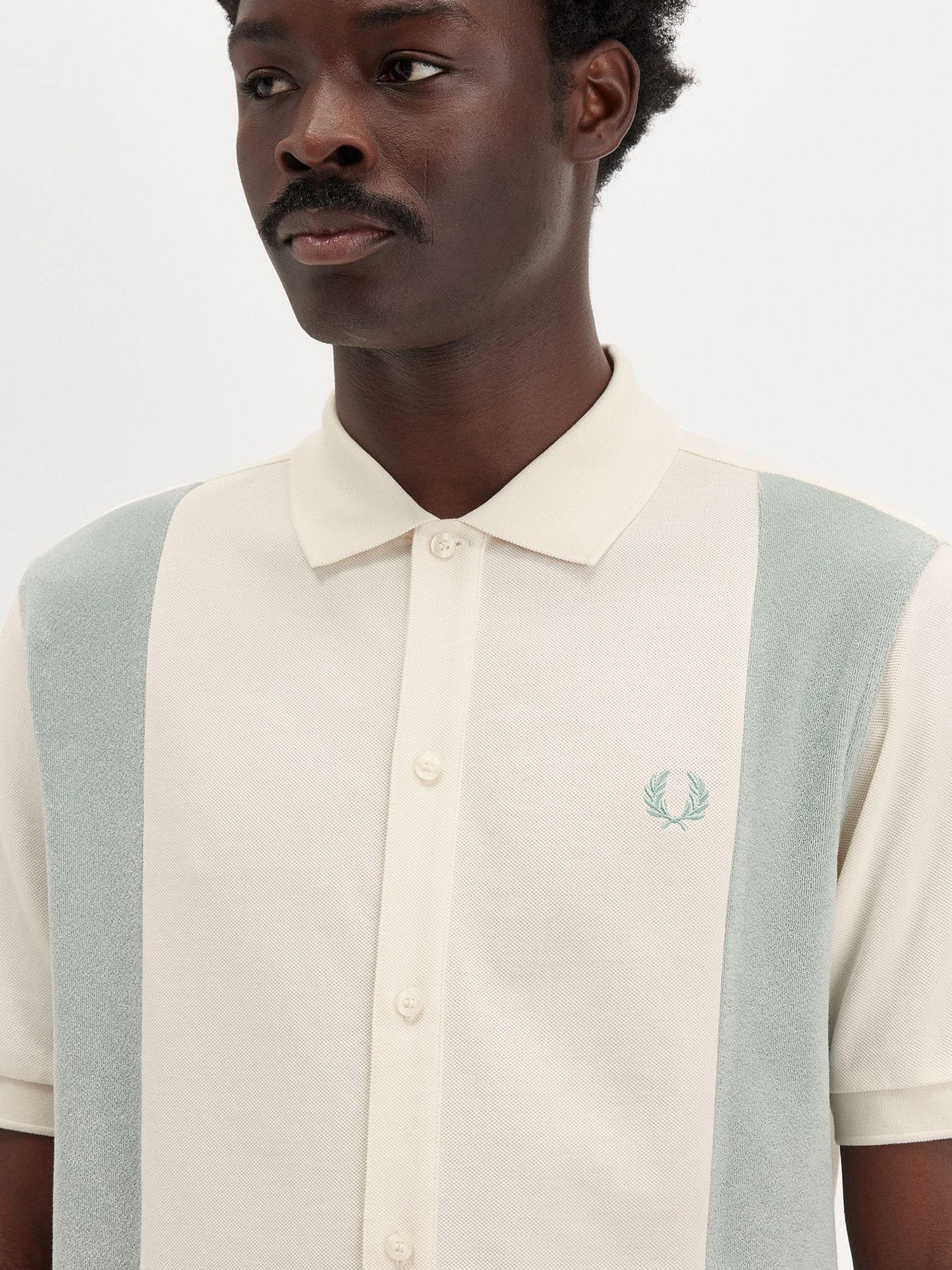 FRED PERRY Cotton piquet polo shirt with towel inserts