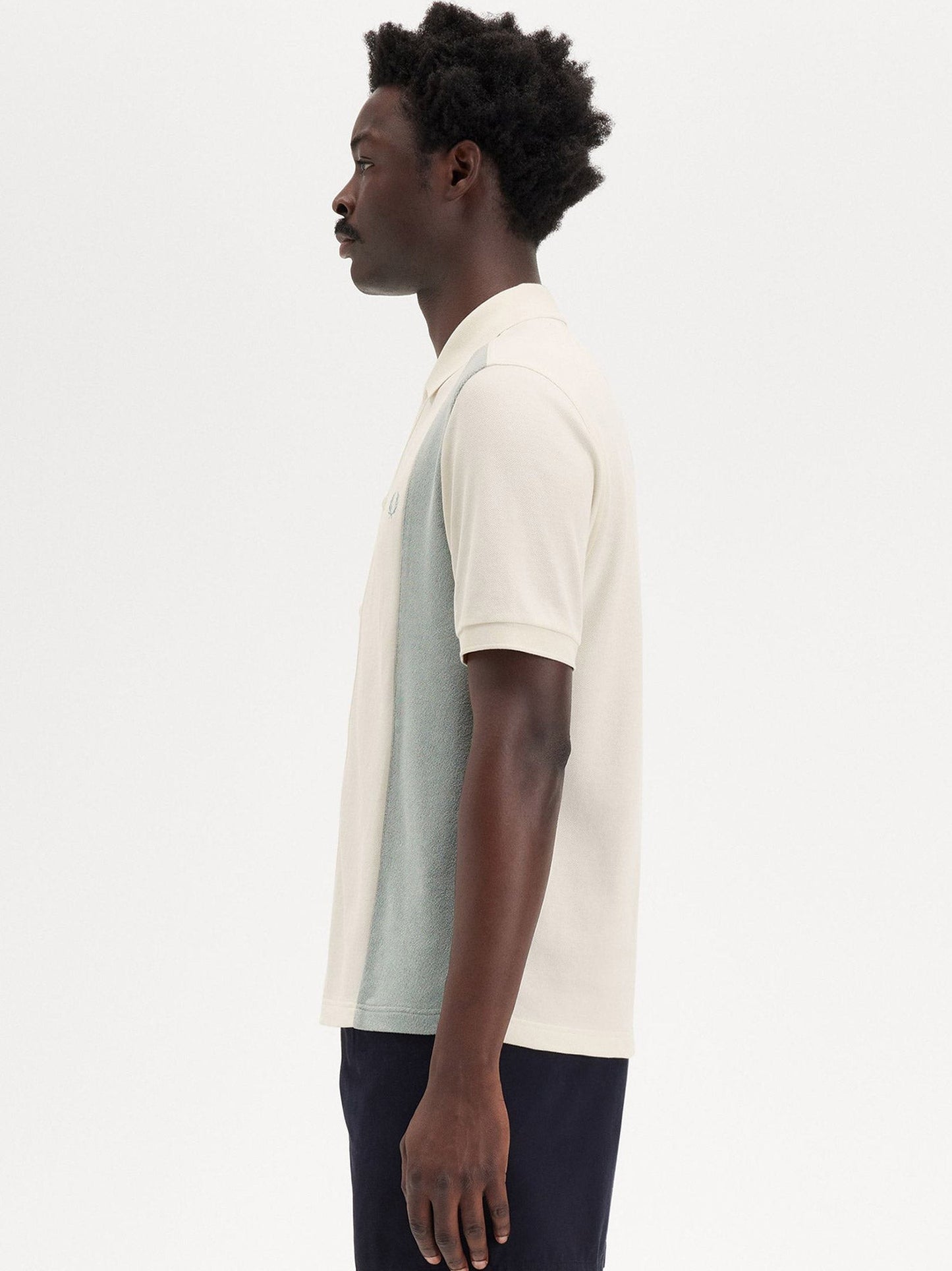 FRED PERRY Cotton piquet polo shirt with towel inserts
