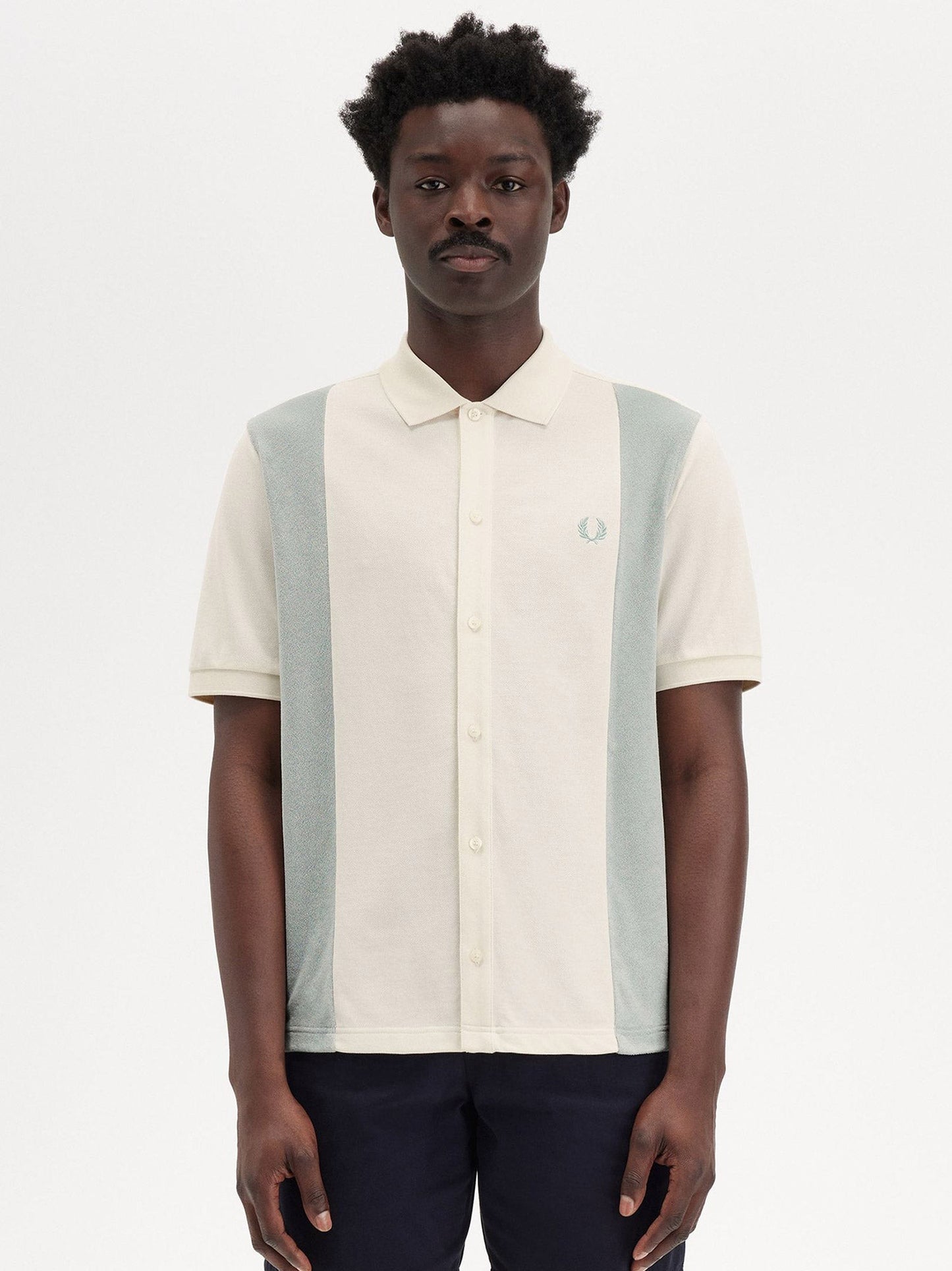 FRED PERRY Cotton piquet polo shirt with towel inserts