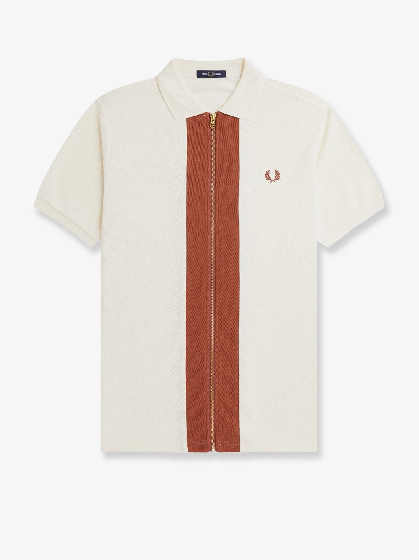 FRED PERRY Cotton polo shirt with zip