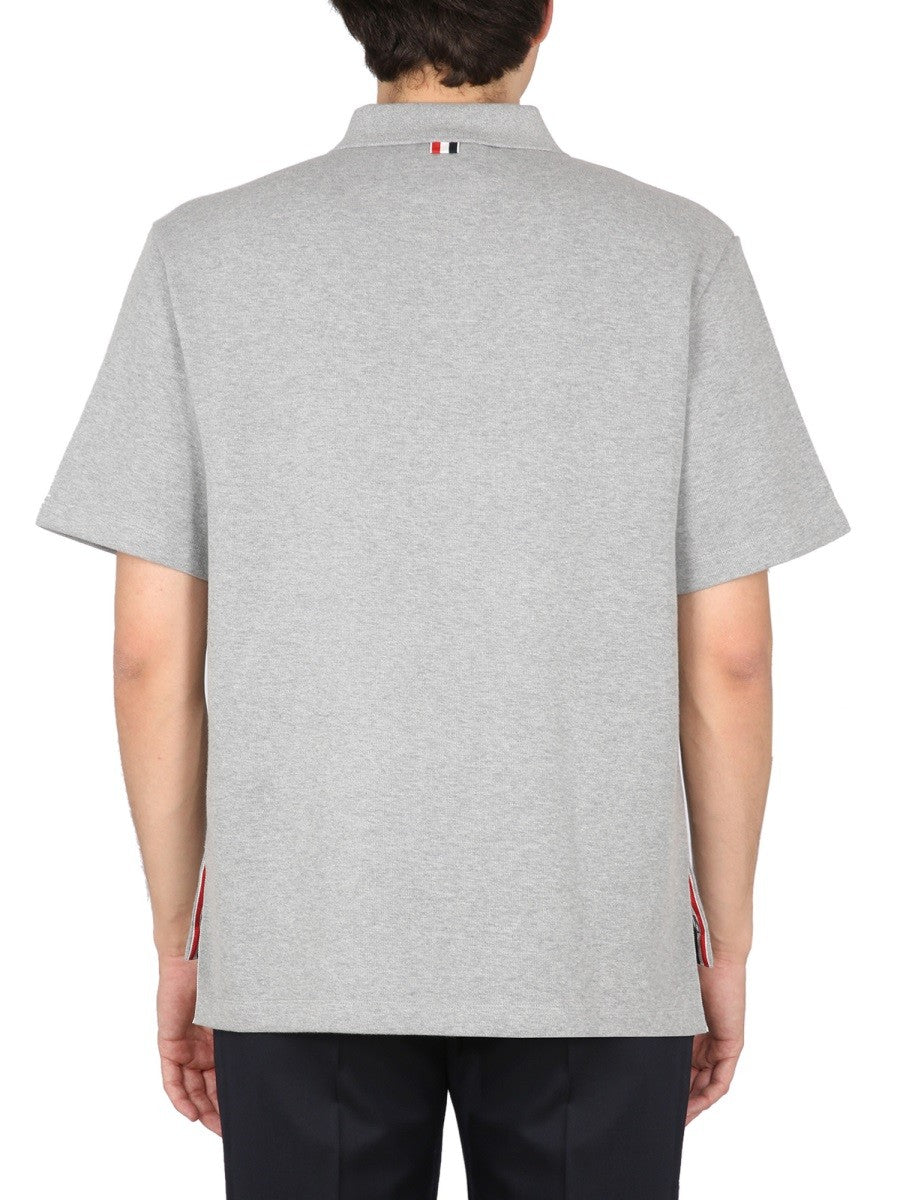 THOM BROWNE COTTON POLO