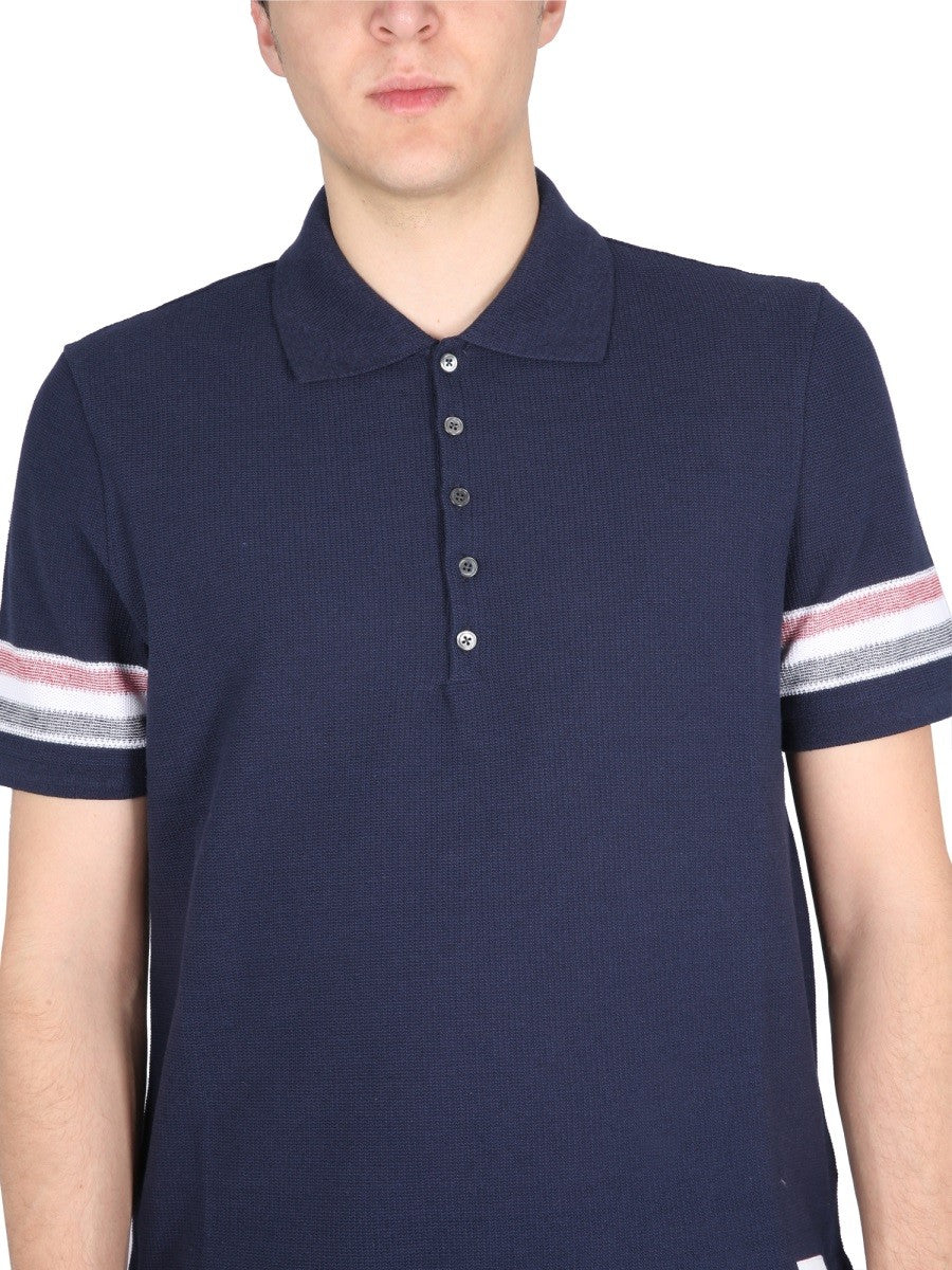 THOM BROWNE COTTON POLO