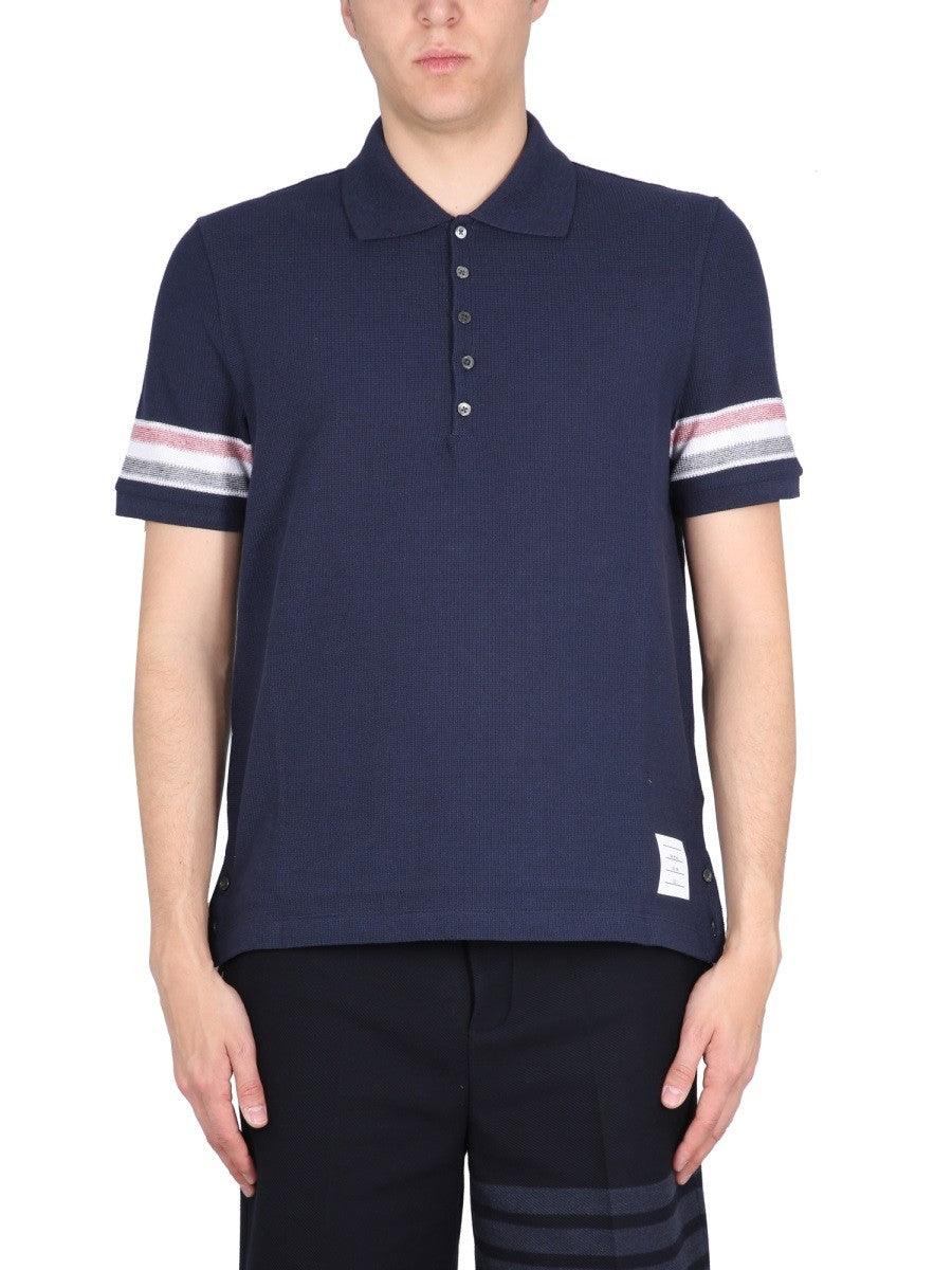 THOM BROWNE COTTON POLO