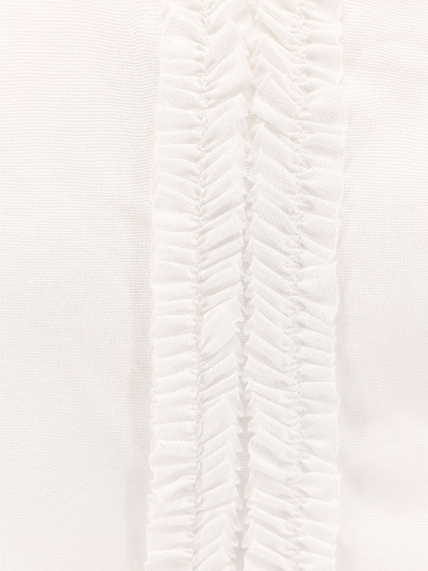 ASPESI Cotton shirt with ruffles