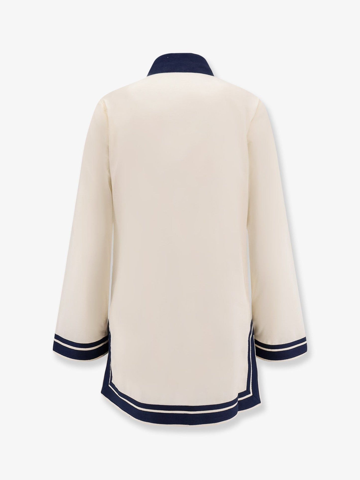 Tory Burch Cotton short dress with contrasting profiles
