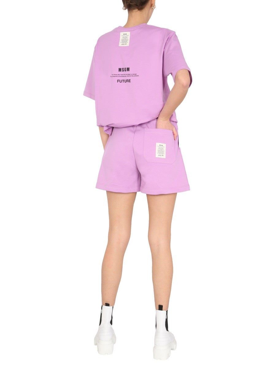 msgm COTTON SHORTS