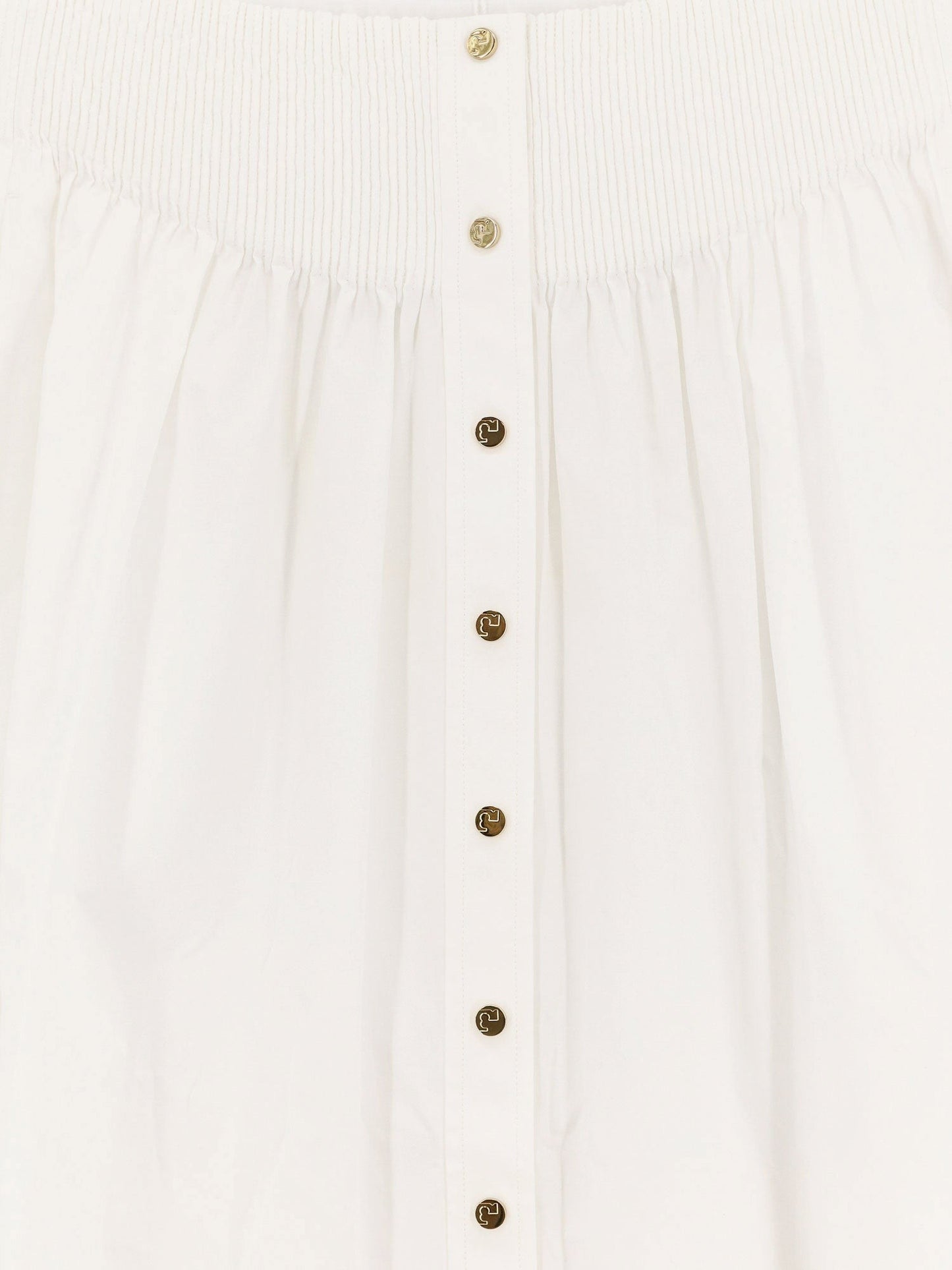 Tory Burch Cotton skirt with logoed buttons