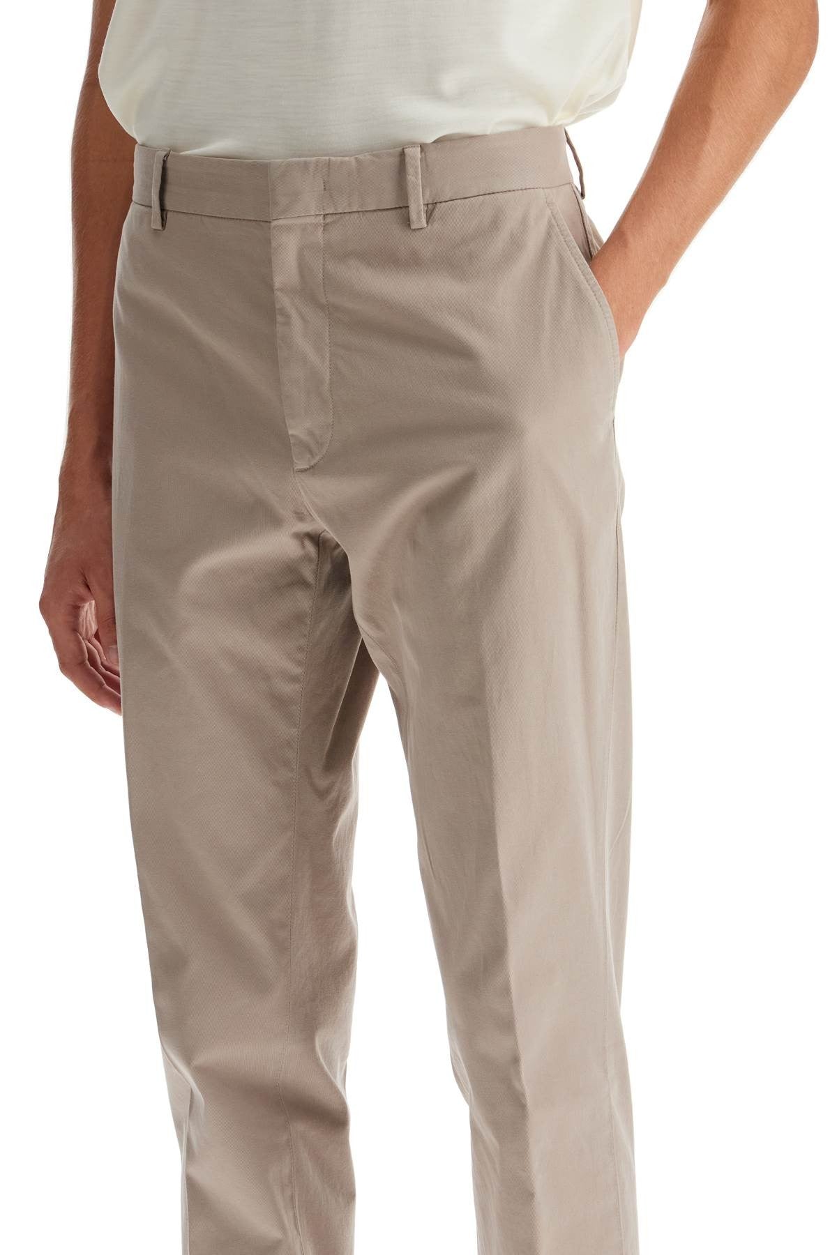 Zegna cotton stretch pants for men