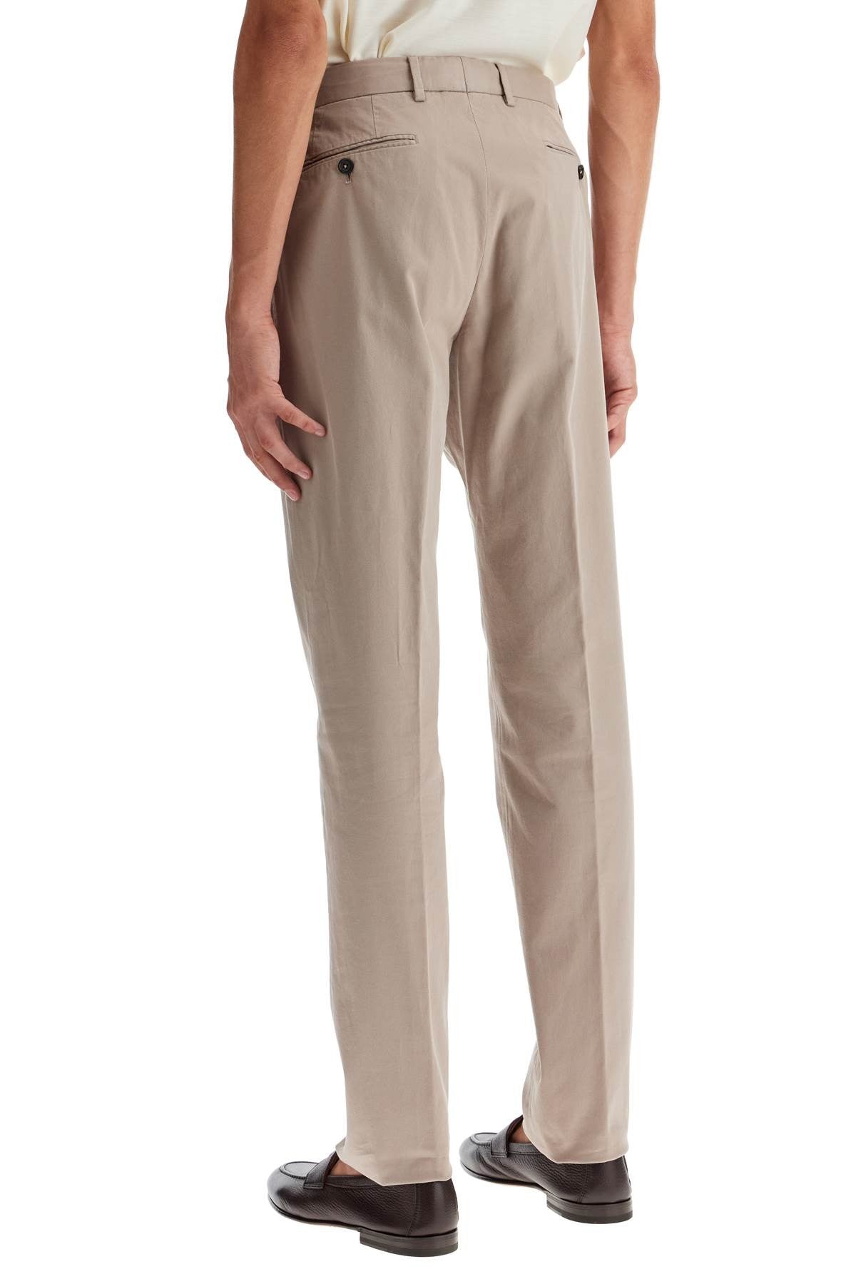 Zegna cotton stretch pants for men