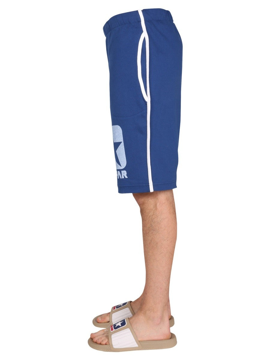 TELFAR X CONVERSE COTTON SWEAT SHORTS BERMUDA