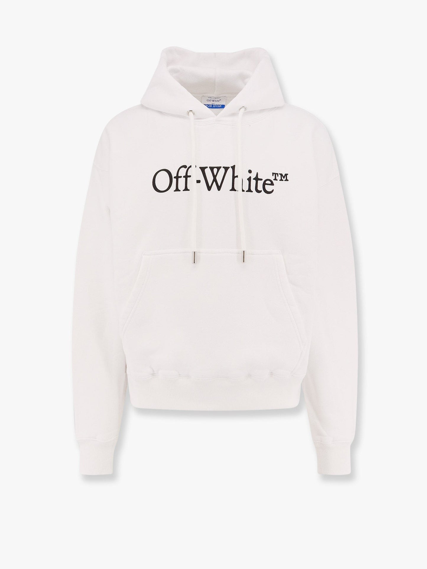 Off White Cotton sweatshirt whit frontal logo print