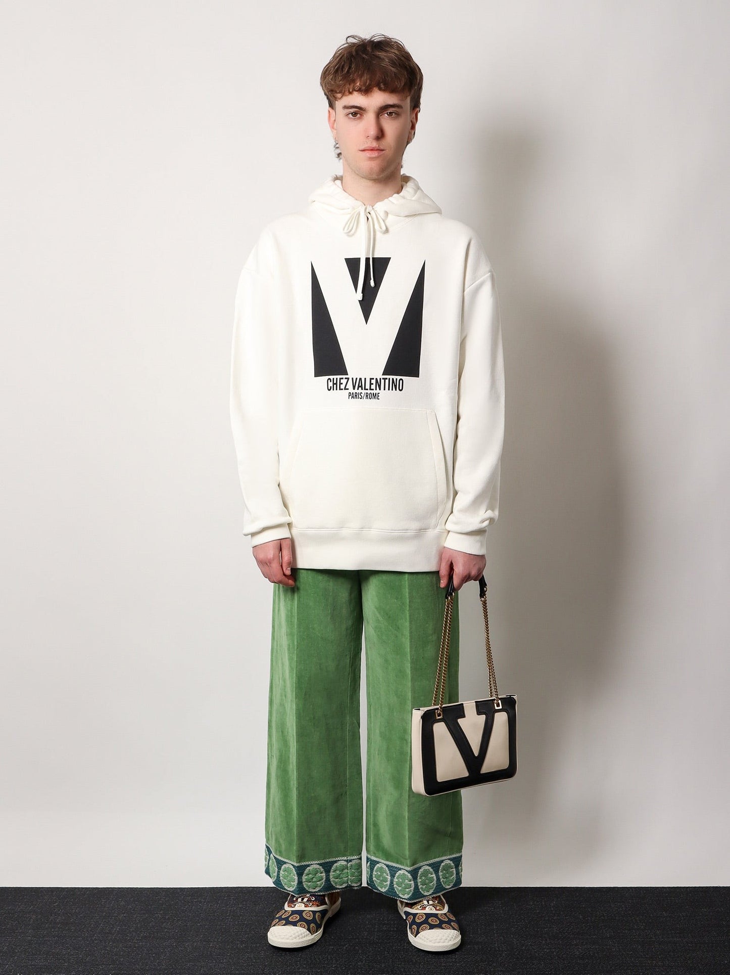 Valentino Cotton sweatshirt with chez valentino print