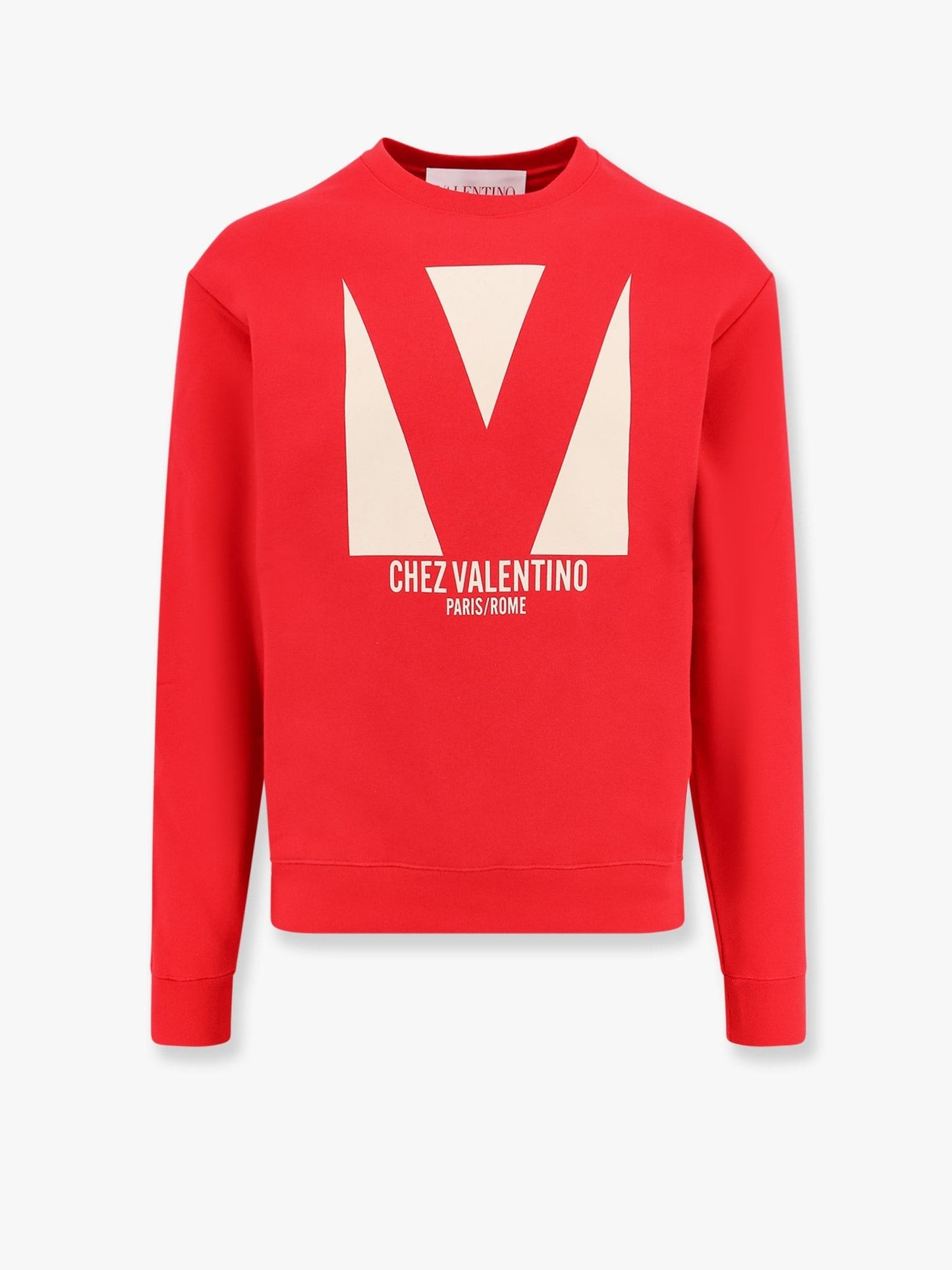 Valentino Cotton sweatshirt with frontal chez valentino print