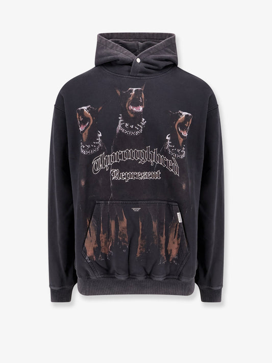 Represent Cotton sweatshirt with frontal thoroughbred print
