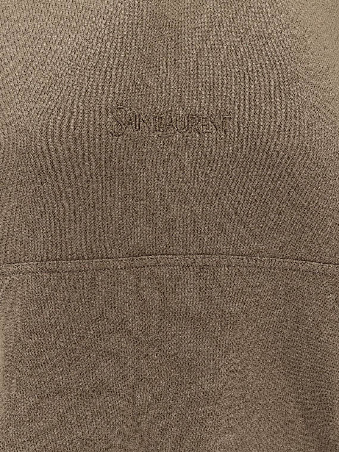 Saint Laurent Cotton sweatshirt with logo embroidery