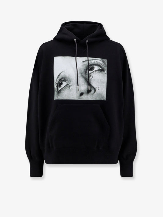 SACAI Cotton sweatshirt with print