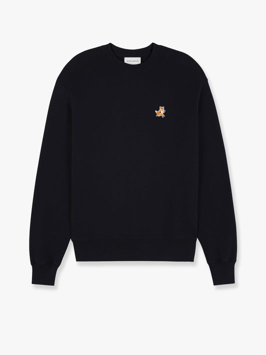 Maison Kitsune Cotton sweatshirt with speedy fox patch