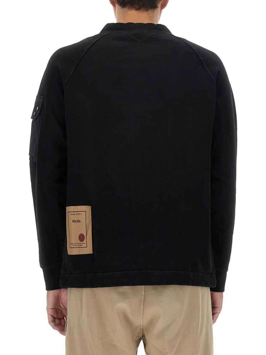 TEN C COTTON SWEATSHIRT