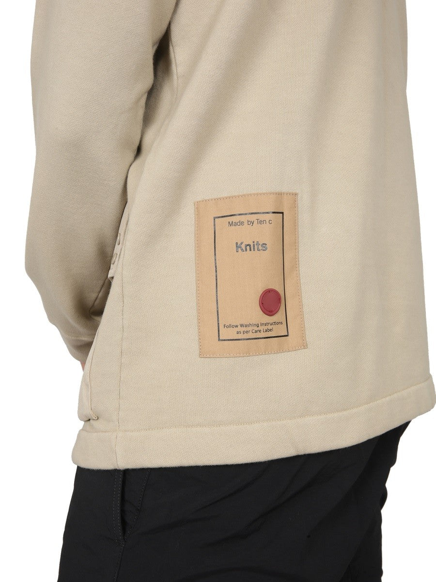 TEN C COTTON SWEATSHIRT