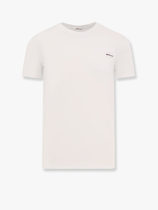 KITON CIRO PAONE Cotton t-shirt with embroidered logo