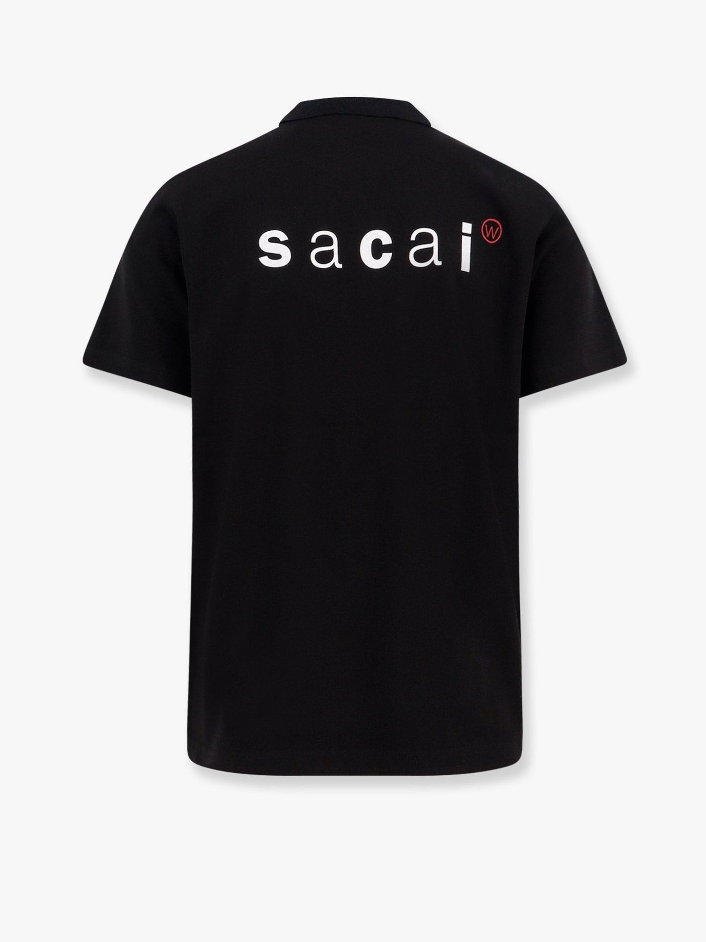 SACAI Cotton t-shirt with logo on the back