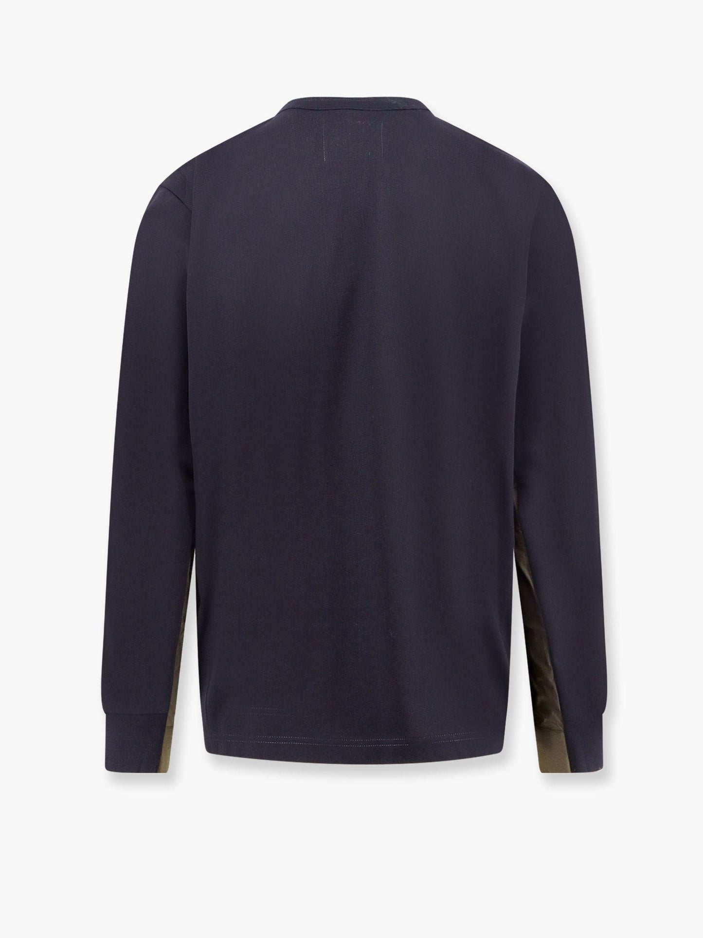 SACAI Cotton t-shirt with nylon insert