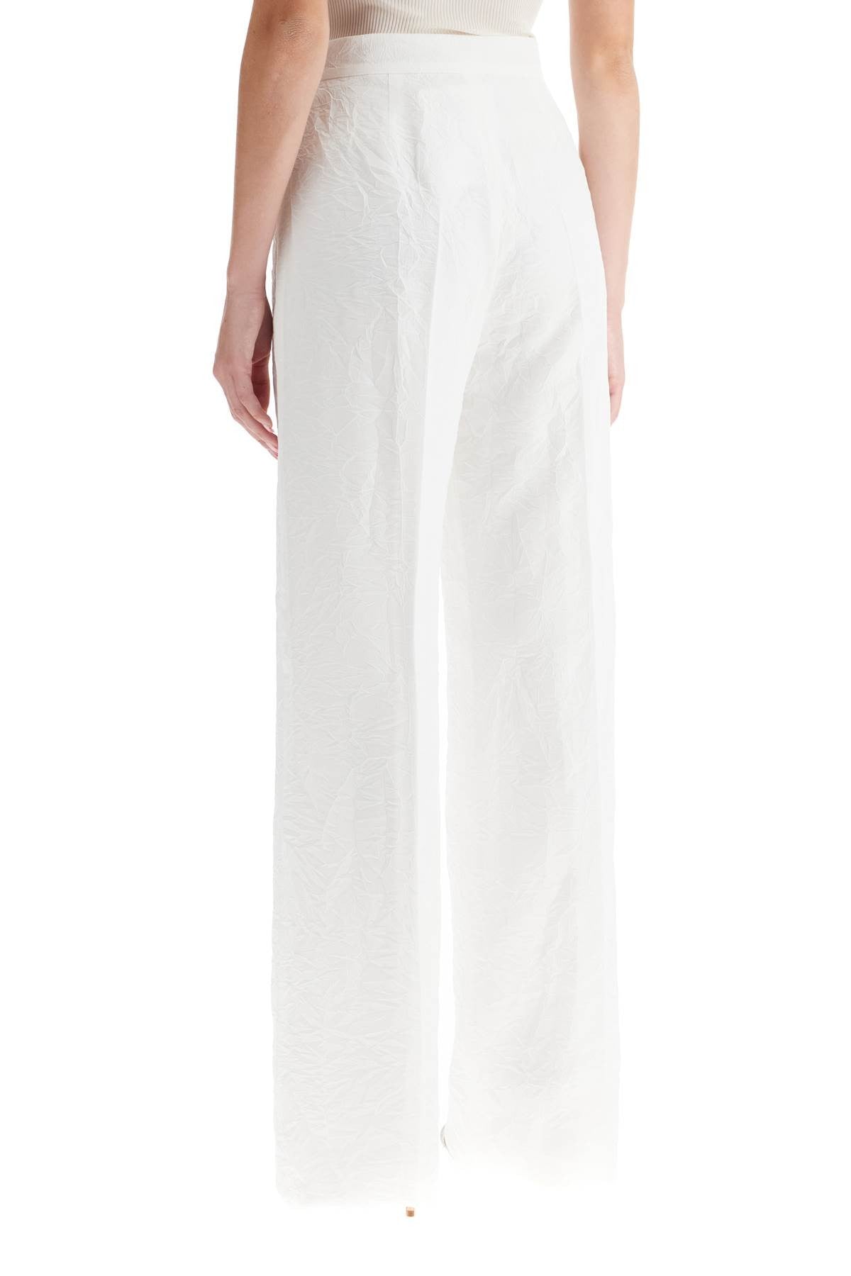 Max Mara cracked microfaille pants