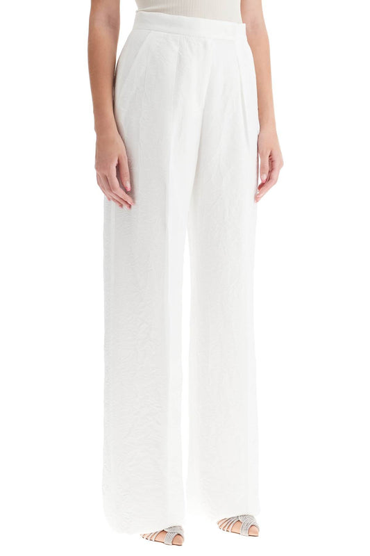 Max Mara cracked microfaille pants