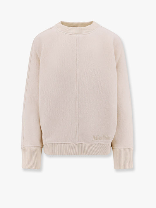 Max Mara Cral cotton sweater with max mara embroidery