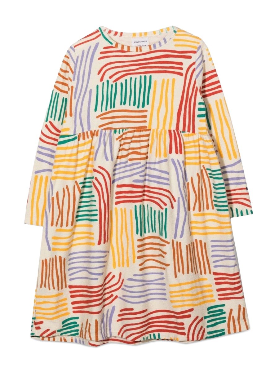 BOBO CHOSES CRAZY LINES ALLOVER DRESS