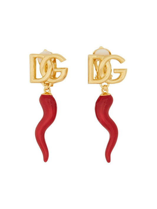 Dolce & Gabbana CREOLE EARRING WITH CROISSANT