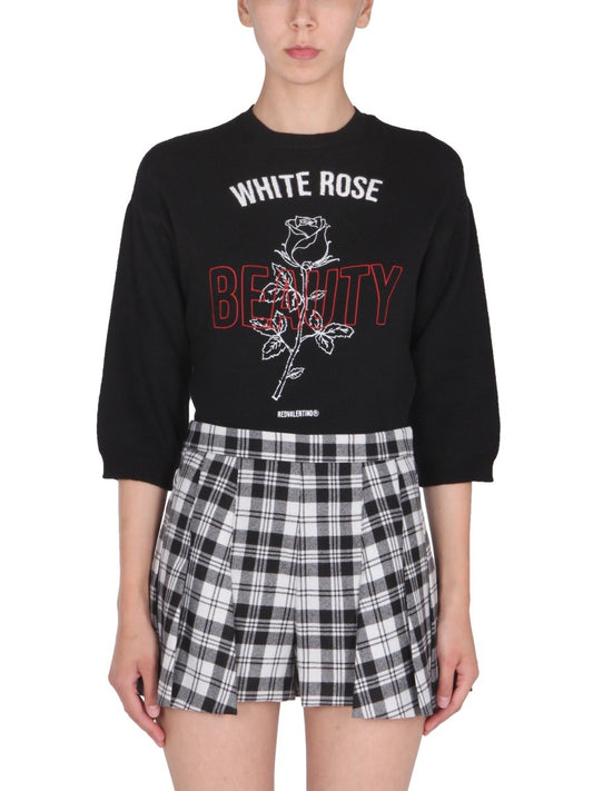 RED VALENTINO CREW NECK SWEATER