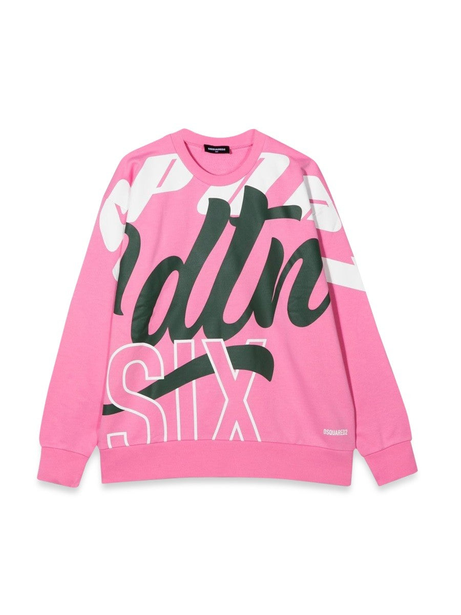 Dsquared CREWNECK SWEATSHIRT ALLOVER WRITING