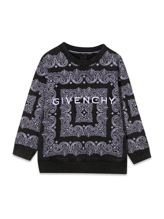 Givenchy CREWNECK SWEATSHIRT PATTERNED PRINT AND LOGO