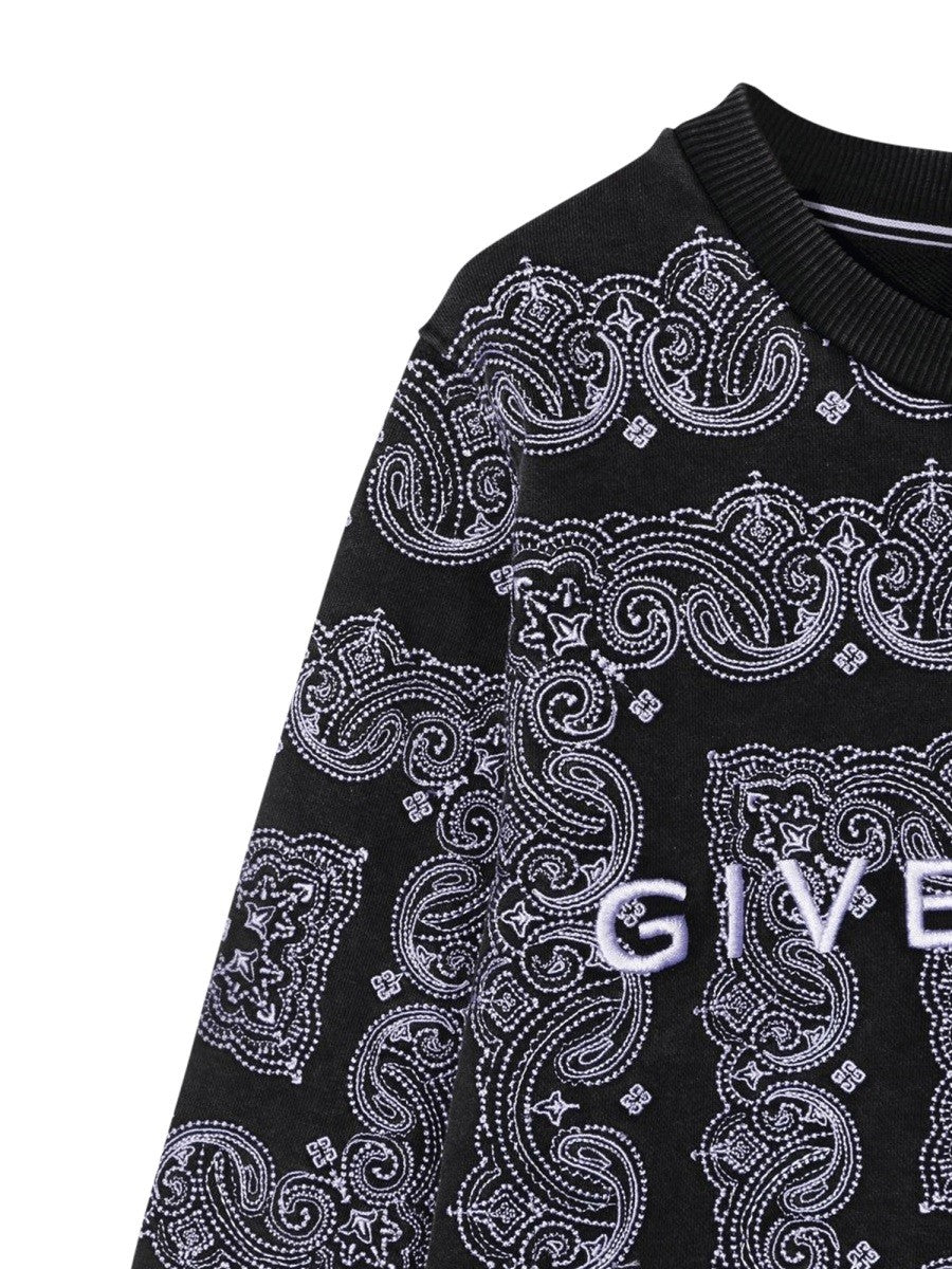 Givenchy CREWNECK SWEATSHIRT PATTERNED PRINT AND LOGO