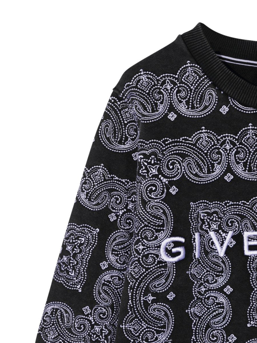 Givenchy CREWNECK SWEATSHIRT PATTERNED PRINT AND LOGO