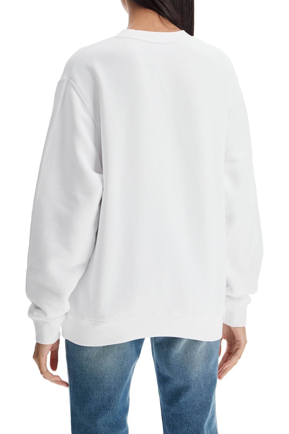 Off-white crewneck sweatshirt with