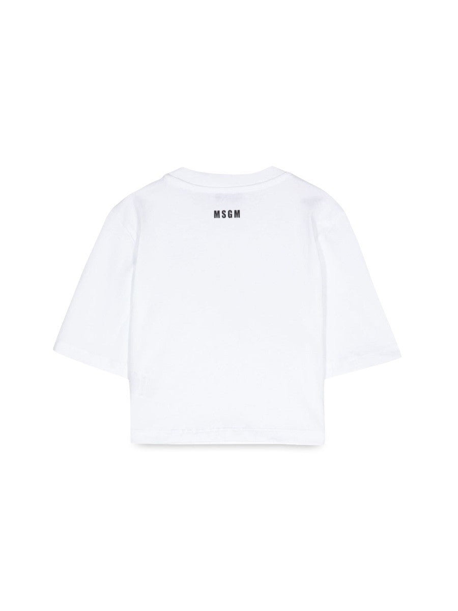 msgm crop girl t-shirt