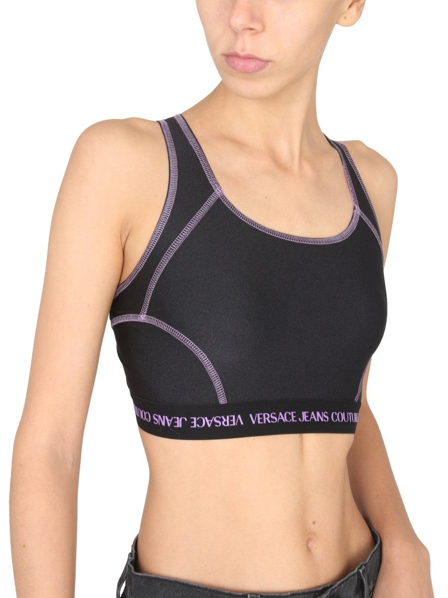 Versace Jeans Couture CROP TOP WITH LOGO BAND