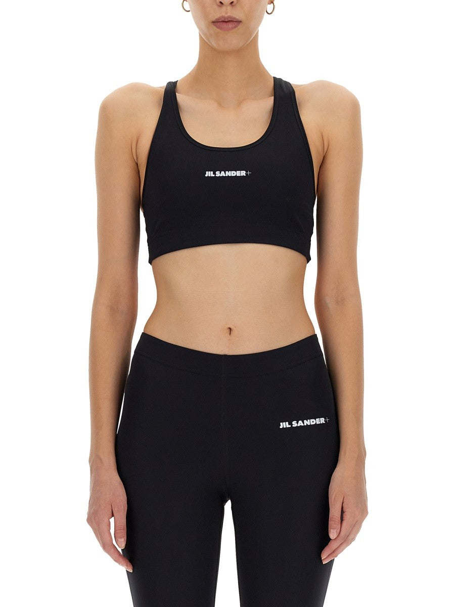 JIL SANDER CROP TOP WITH LOGO