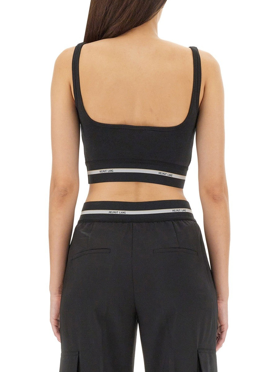 Helmut Lang CROP TOP WITH LOGO